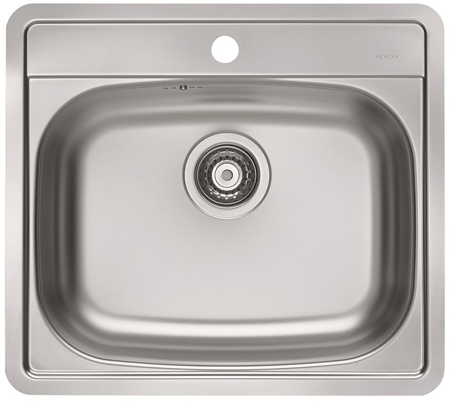 Alveus More évier en acier inoxydable 56x50 cm acier 1106813