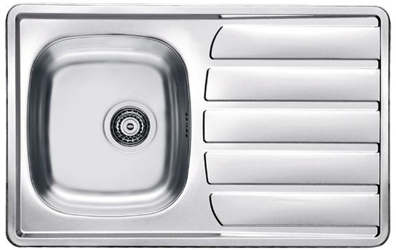 Alveus Zoom évier en acier inoxydable 79x50 cm acier 1098938