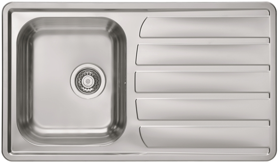 Alveus Zoom évier en acier inoxydable 86x50 cm acier 1098773