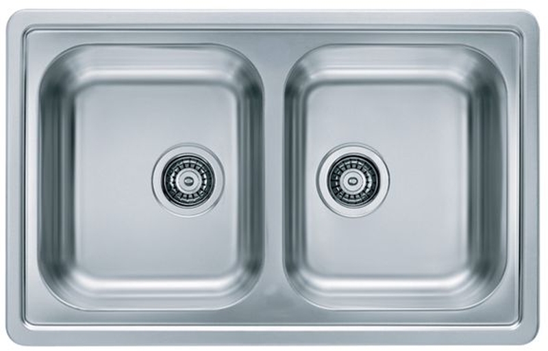 Alveus Elegant évier en acier inoxydable 81x51 cm acier 1009383