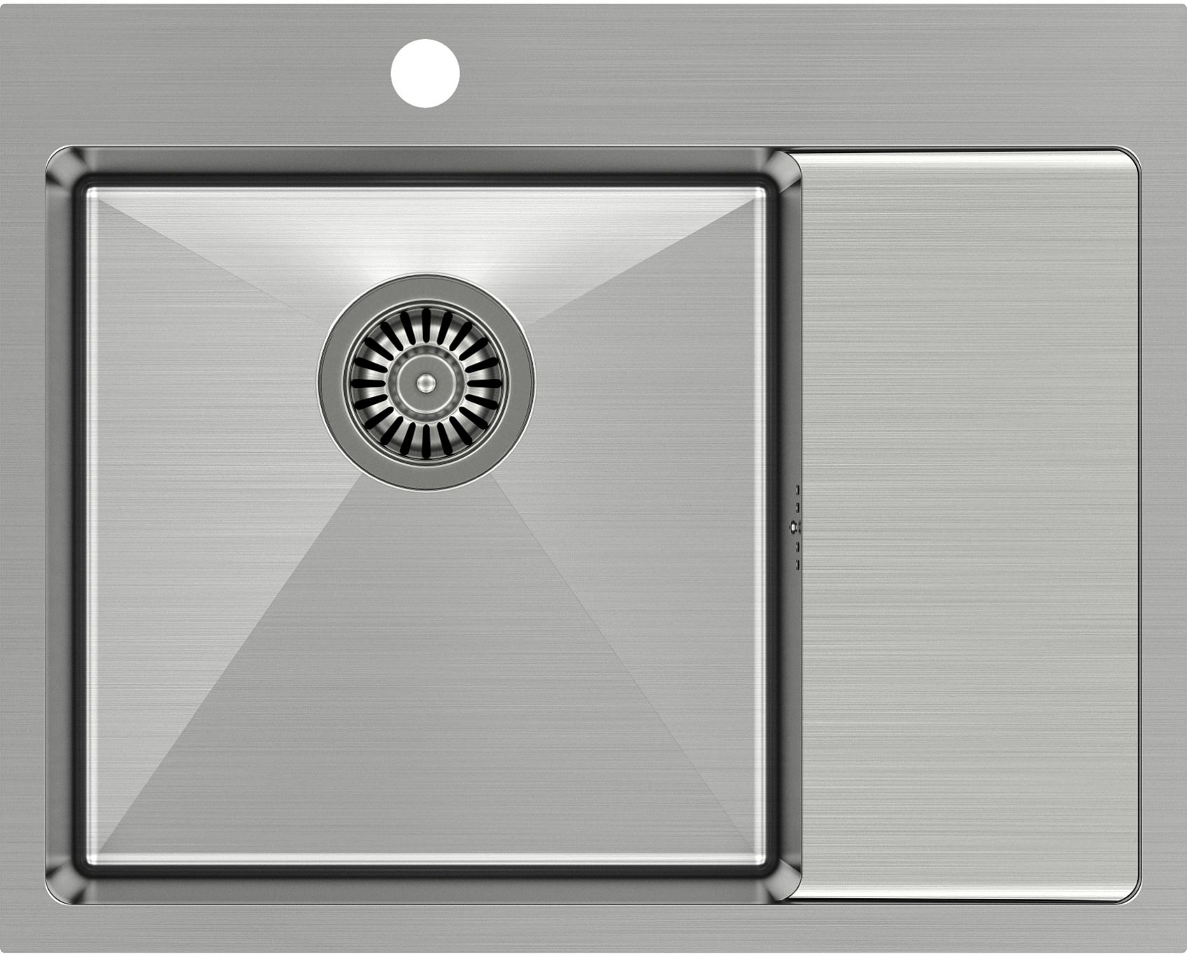 Quadron Russel évier en acier inoxydable 62x48 cm HB7911BS