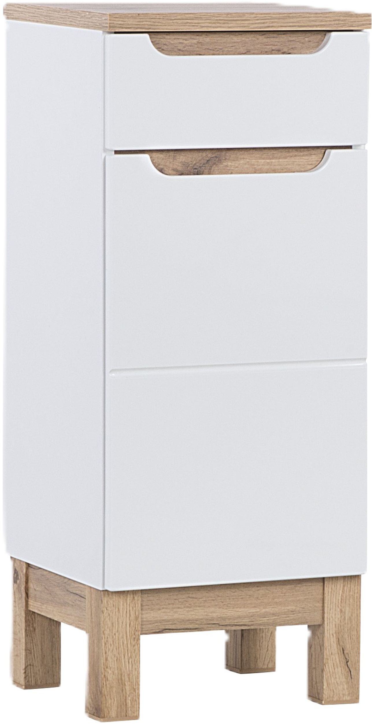 Comad Bali White armoire 35x33x86 cm latérale sur pied blanc-chêne BALIWHITE810
