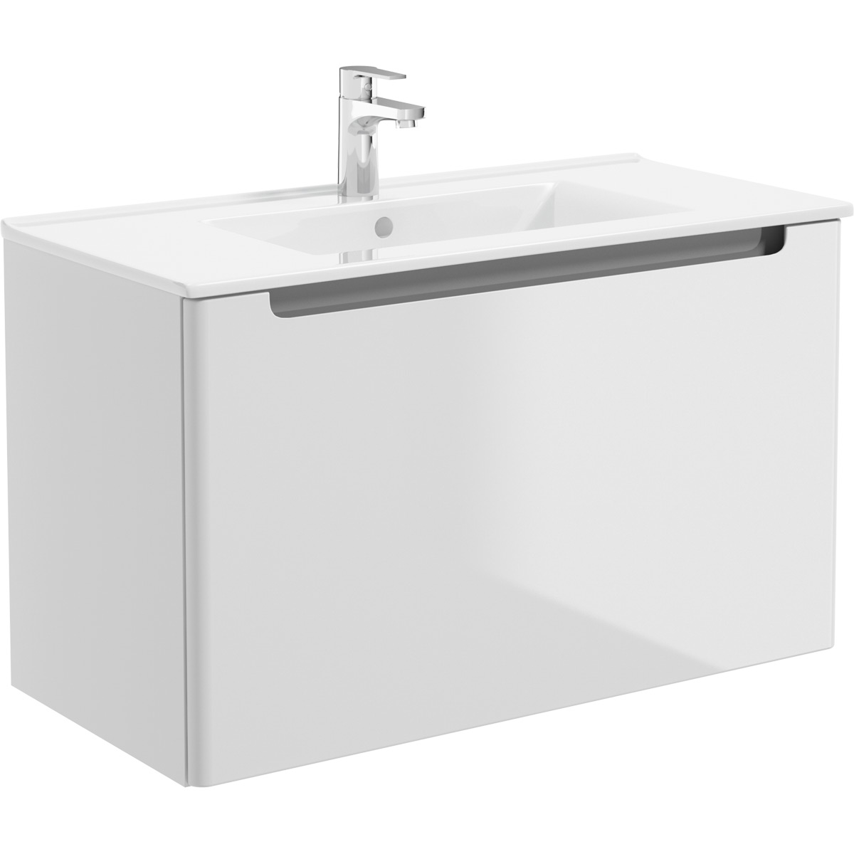 Oltens Jog lavabo 81x39 cm rectangulaire de meuble blanc 41204000