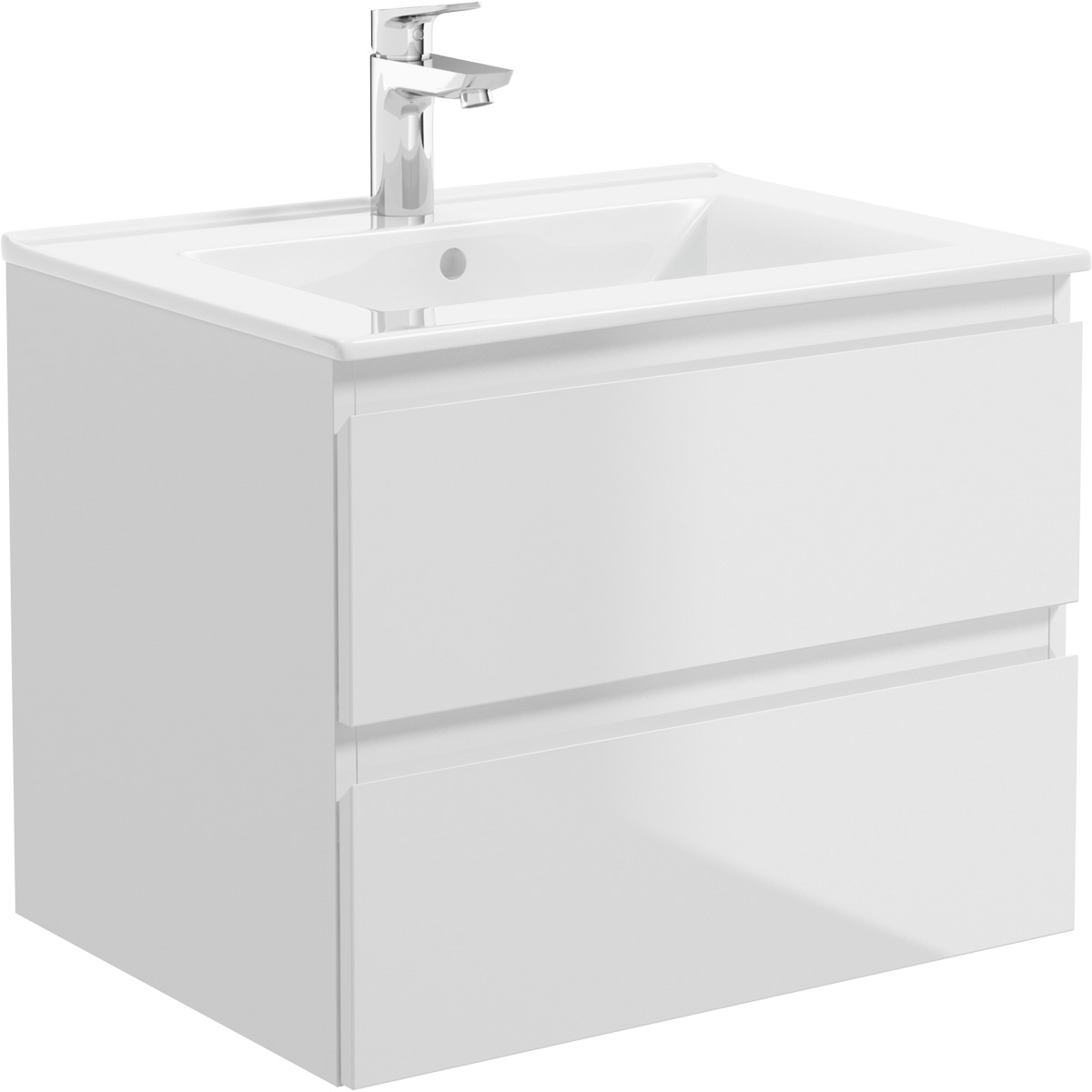 Oltens Vernal lavabo 61x46 cm rectangulaire de meuble blanc 41205000