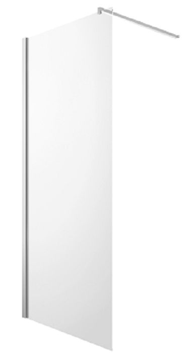 Omnires Marina paroi de douche 110 cm chrome brillant/verre transparent DNR11XCRTR