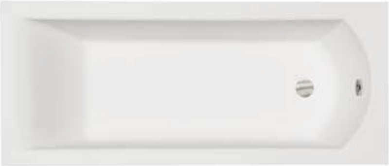 Besco Shea Slim baignoire rectangulaire slim 159.5x70 cm blanc #WAS-160-SL