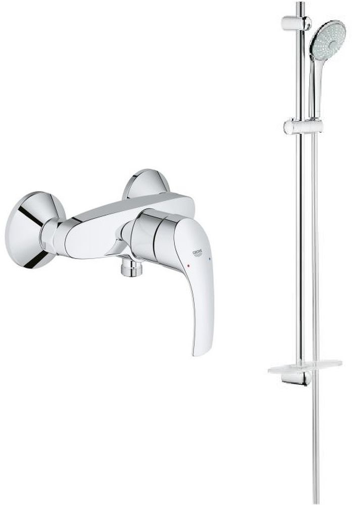 Set ensemble de douche Grohe Euphoria 27226001, mitigeur de douche Grohe Eurosmart 33555002