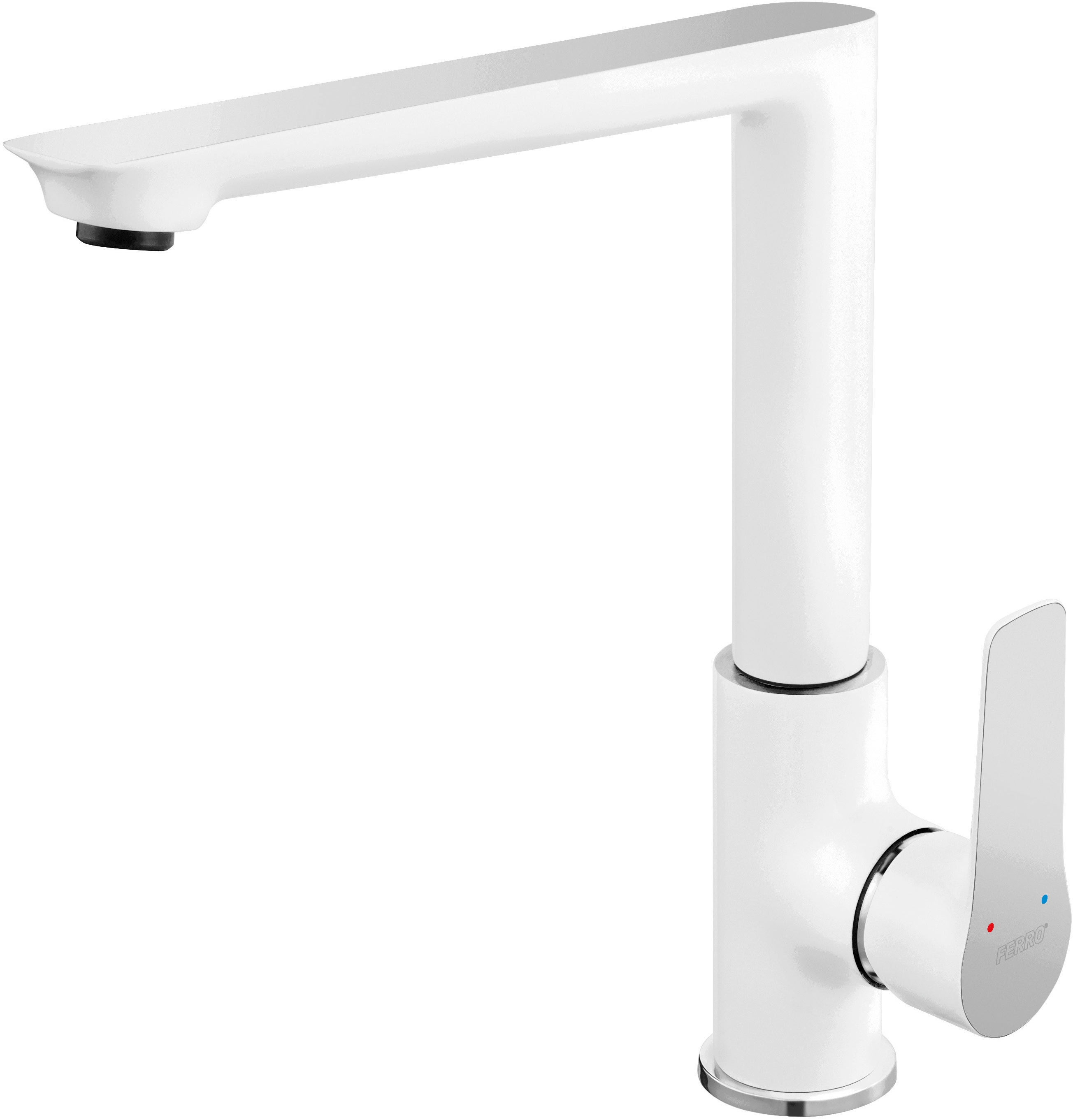 Ferro Adore White mitigeur de cuisine sur pied chrome-blanc BDR4