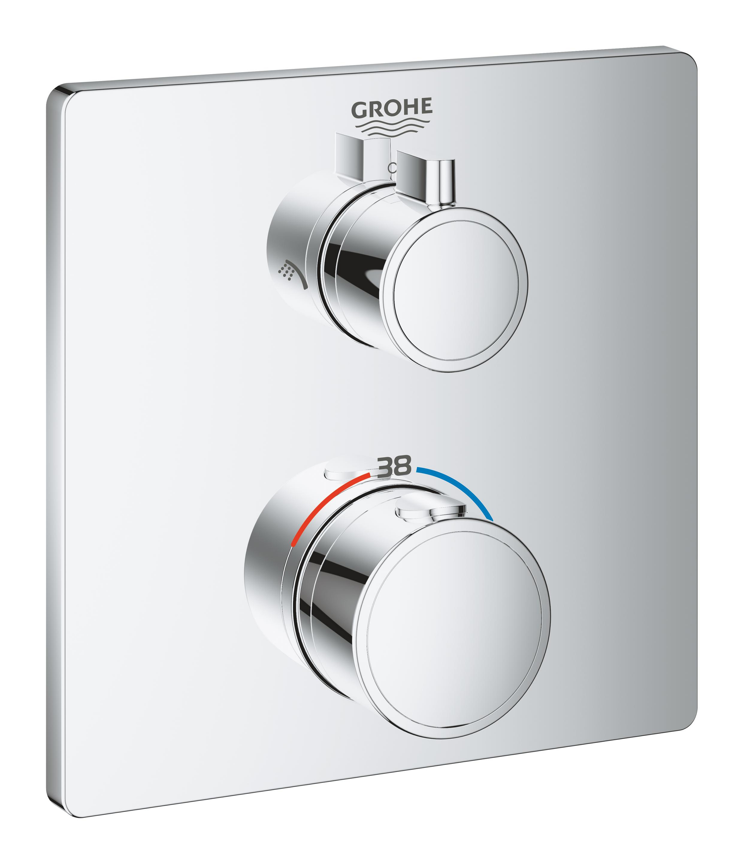 Grohe Grohtherm mitigeur bain-douche encastrée oui chrome 24079000