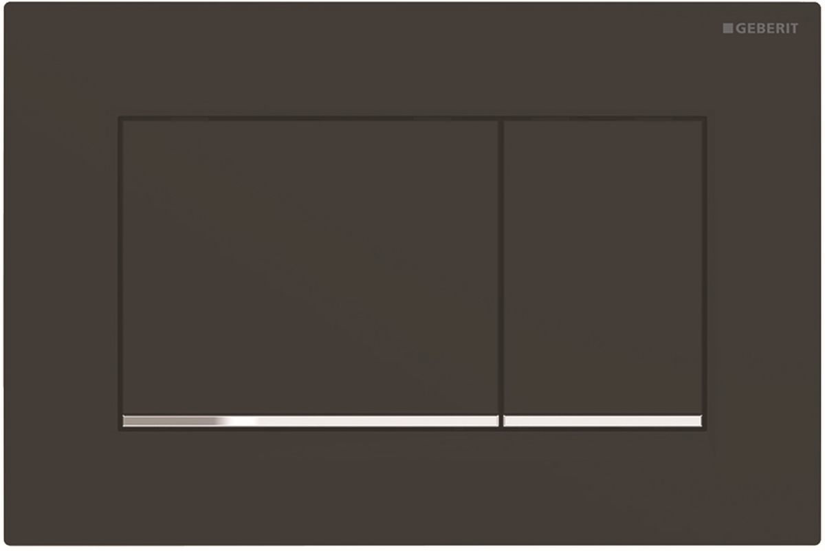 Geberit Sigma20 bouton de chasse d'eau pour WC noir 115.883.14.1