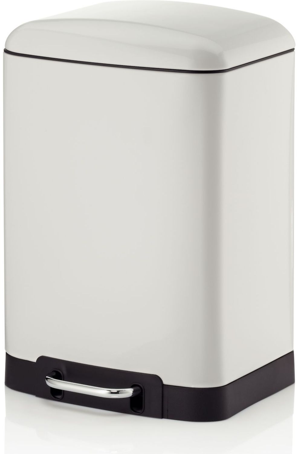 Kela Davino poubelle 12 l blanc-noir 10904