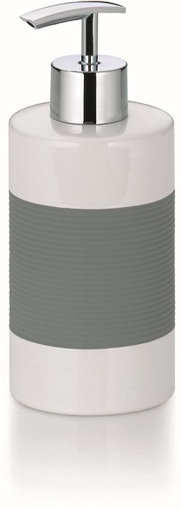 Kela Laletta distributeur de savon 350 ml céramique-blanc-gris 22437