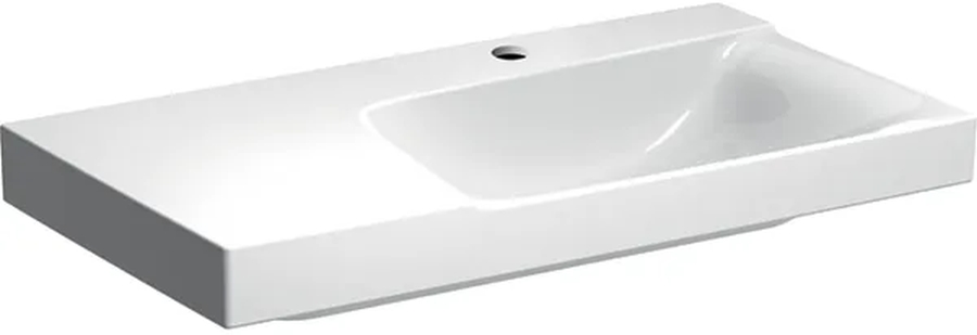 Geberit Xeno2 lavabo 90x48 cm rectangulaire classique-avec plateau blanc 500.535.01.1
