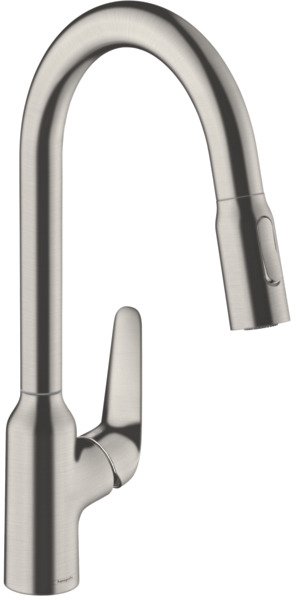 Hansgrohe Focus M42 mitigeur de cuisine sur pied acier inoxydable 71800800
