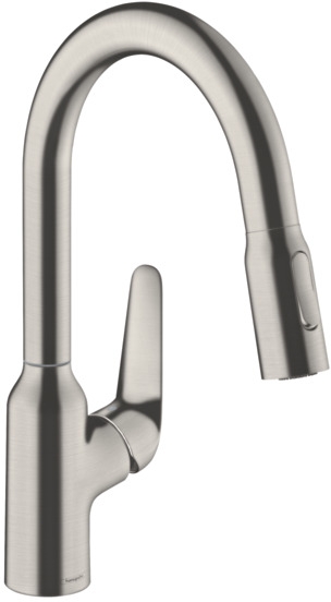Hansgrohe Focus M42 mitigeur de cuisine sur pied acier inoxydable 71801800