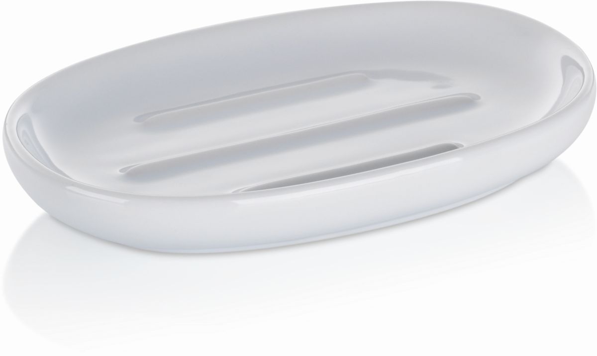 Kela Isabella porte-savon sur pied blanc 20500