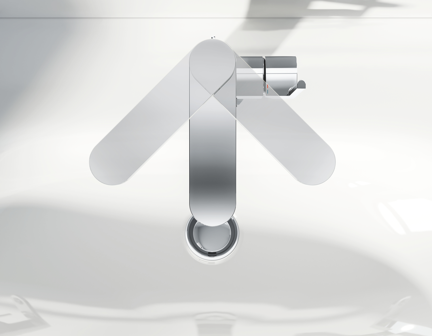 Grohe Plus mitigeur de lavabo sur pied StarLight Chrome 23872003