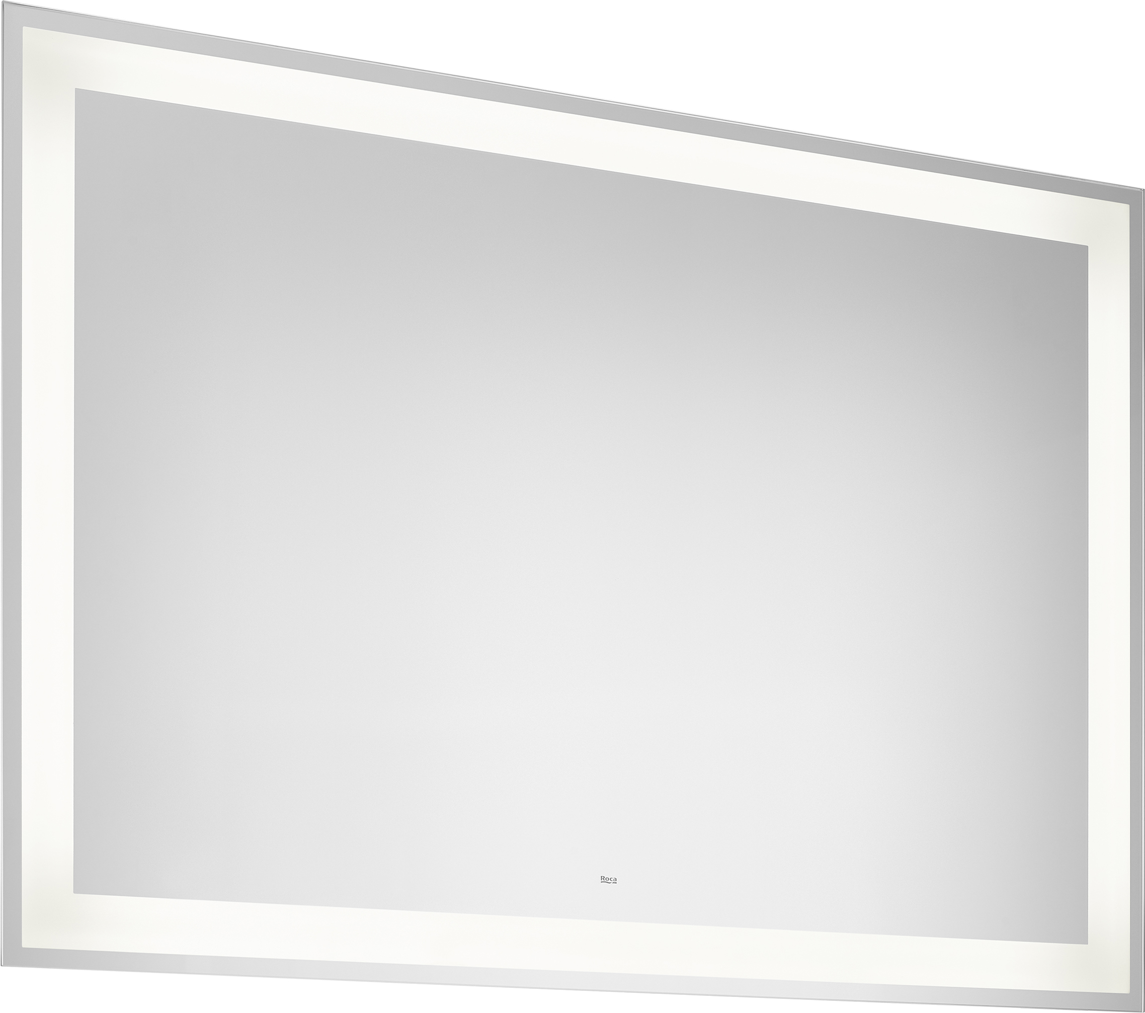 Roca Iridia miroir 100x70 cm rectangulaire avec éclairage oui argenté A812342000