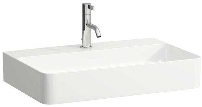 Laufen Val lavabo 65x42 cm rectangulaire classique-à poser blanc brillant H8162840001091