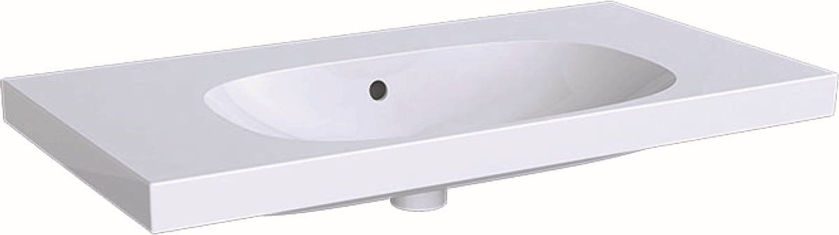 Geberit Acanto lavabo 90x48.2 cm rectangulaire classique-de meuble blanc brillant 500.624.01.2