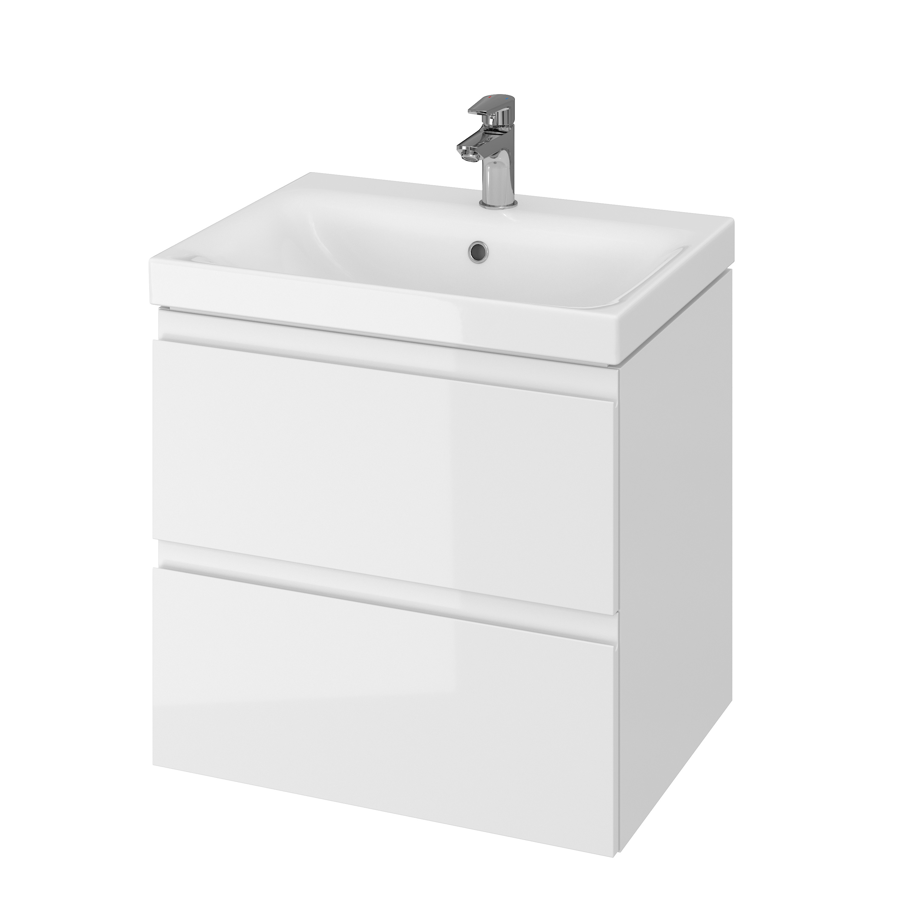 Cersanit Moduo lavabo avec meuble 60 cm blanche S801-223-DSM