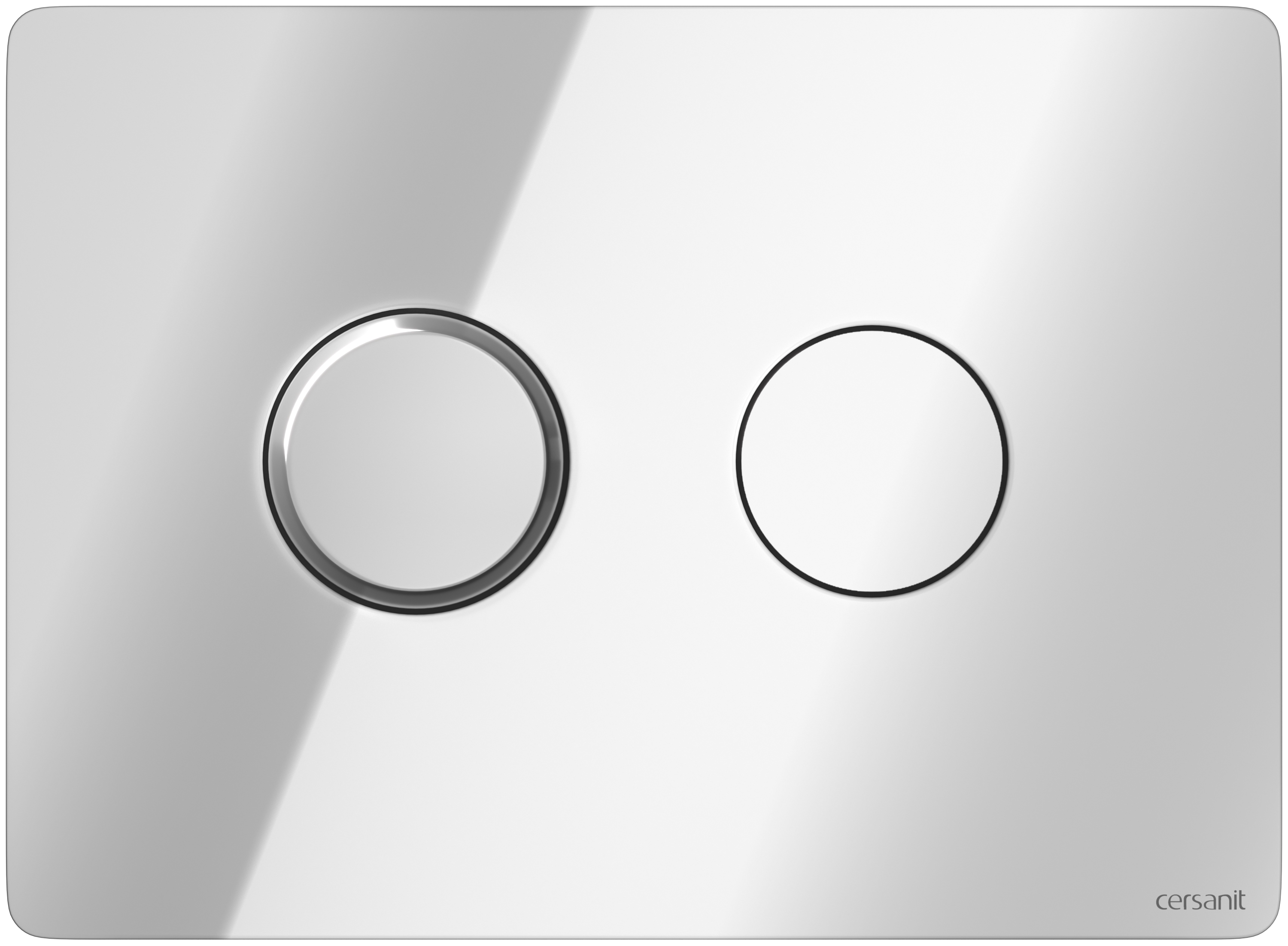 Cersanit Accento Circle bouton de chasse d'eau pour WC chrome brillant S97-056