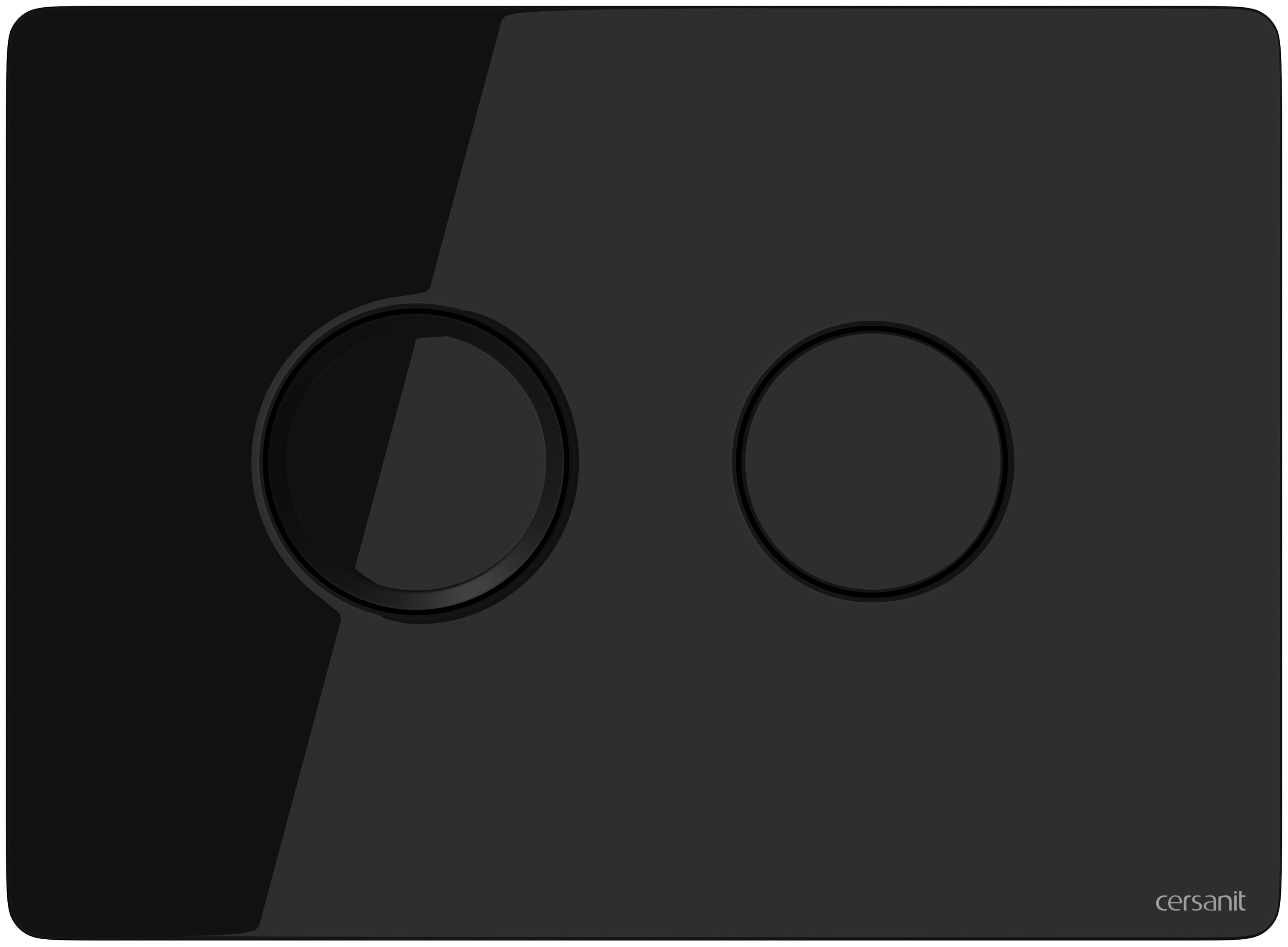 Cersanit Accento Circle bouton de chasse d'eau pour WC noir S97-053