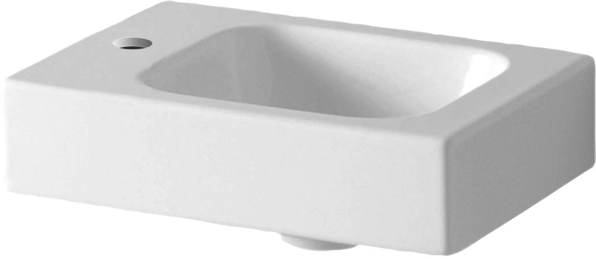 Geberit iCon lavabo 38x28 cm rectangulaire classique-de meuble blanc 124836000