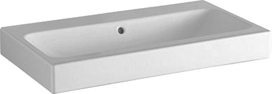 Geberit iCon lavabo 75x48 cm rectangulaire classique-de meuble blanc 124078000