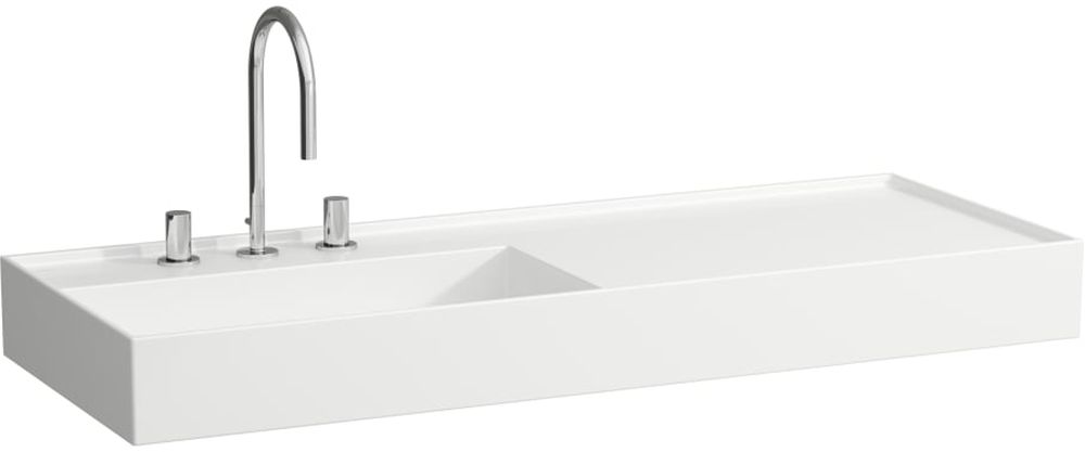 Laufen Kartell lavabo 120x46 cm rectangulaire de meuble blanc brillant H8133320001121