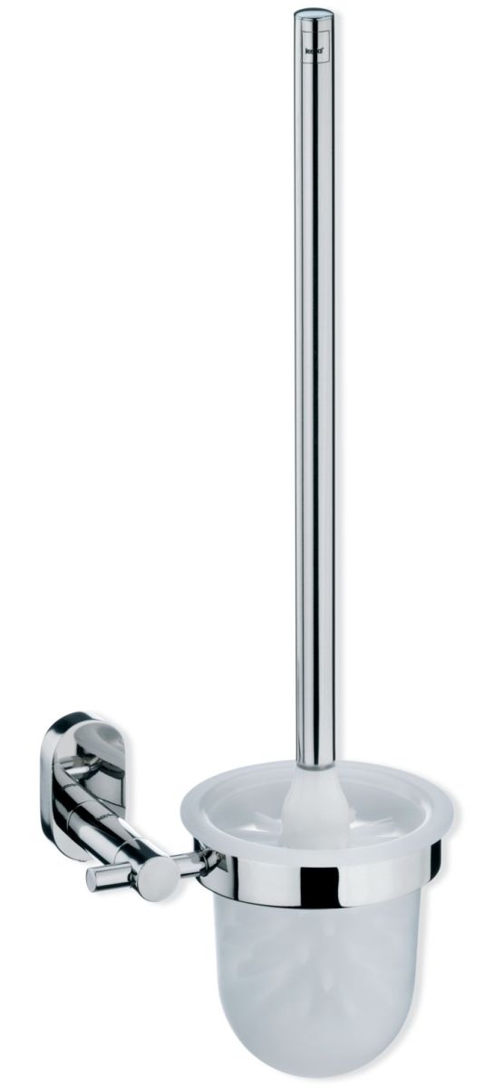 Kela Lucido brosse wc adhésif acier 22696