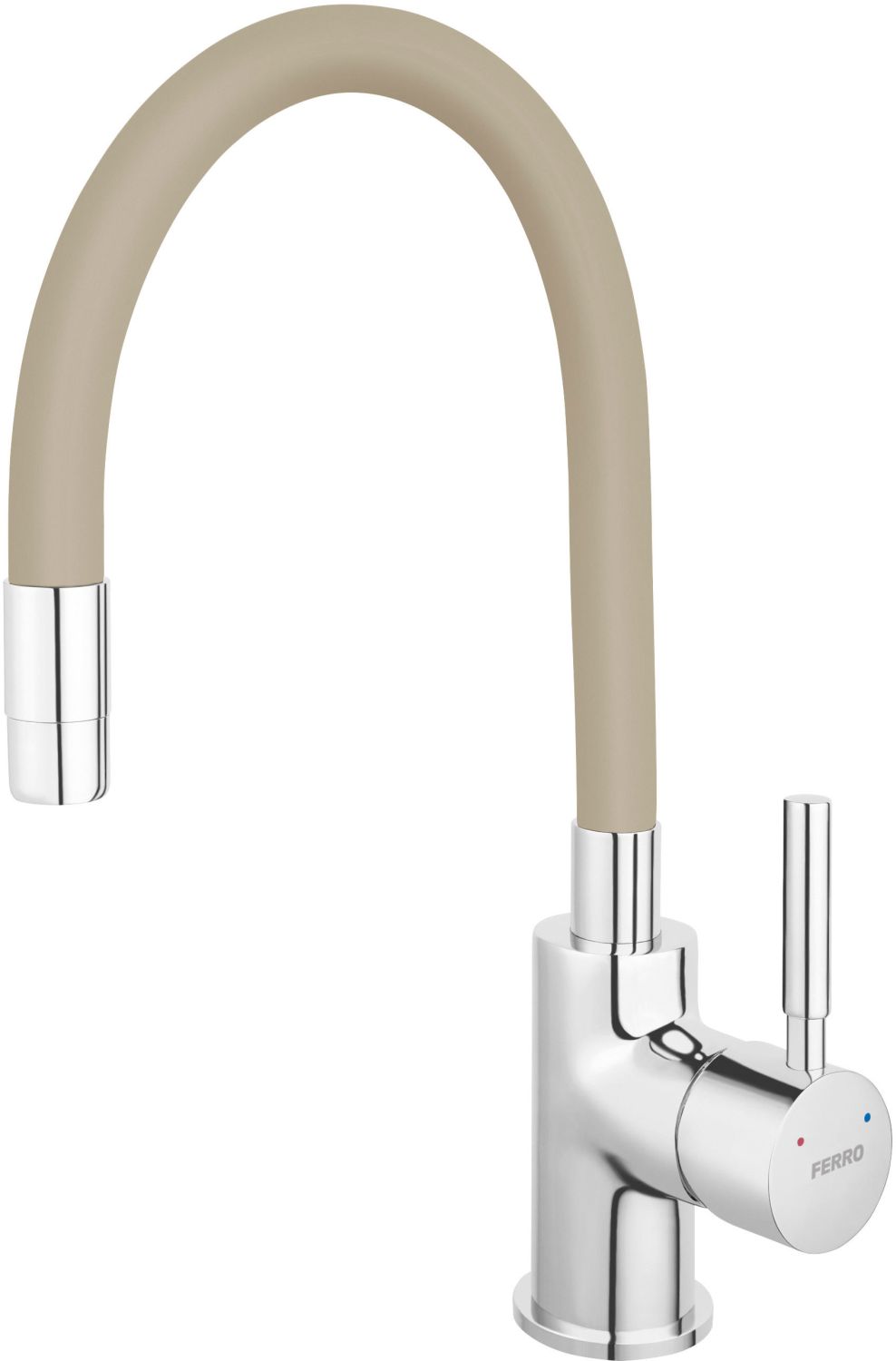 Ferro Zumba mitigeur de cuisine sur pied chrome-beige BZA4P