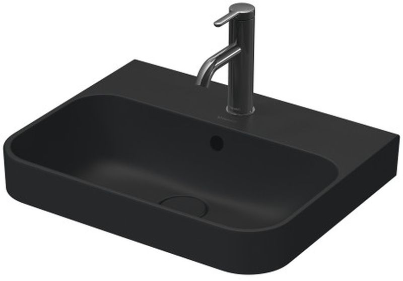 Duravit Happy D.2 lavabo 50x40 cm rectangulaire à poser anthracite 2360501300