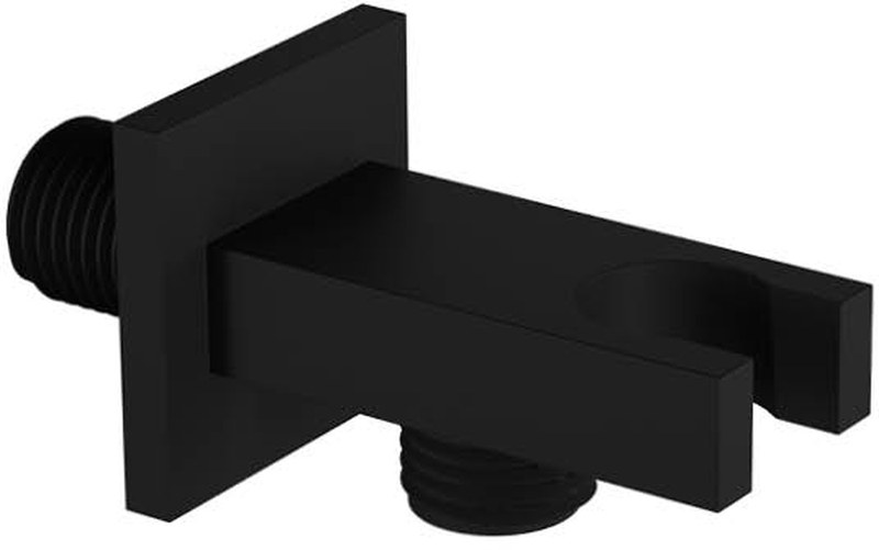 Excellent raccord coudé avec support noir AREX.1022BL