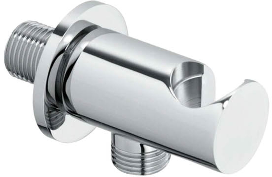 Excellent raccord coudé avec support chrome AREX.1032CR