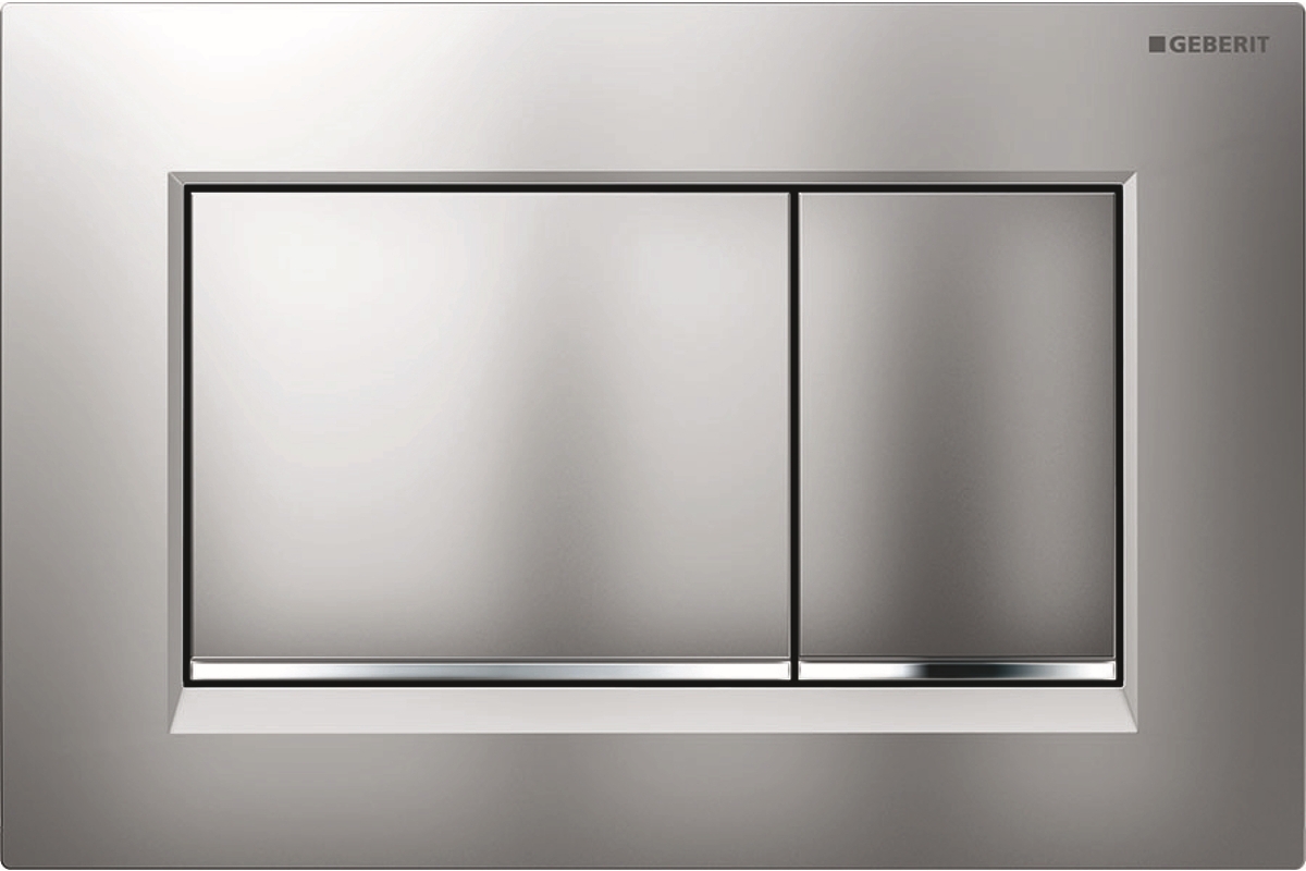 Geberit Sigma20 bouton de chasse d'eau pour WC chrome brillant-chrome mat 115.883.JQ.1