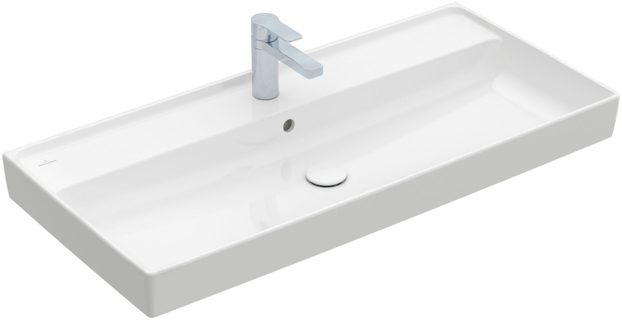 Villeroy & Boch Collaro lavabo 100x47 cm rectangulaire classique-de meuble blanc brillant 4A331G01