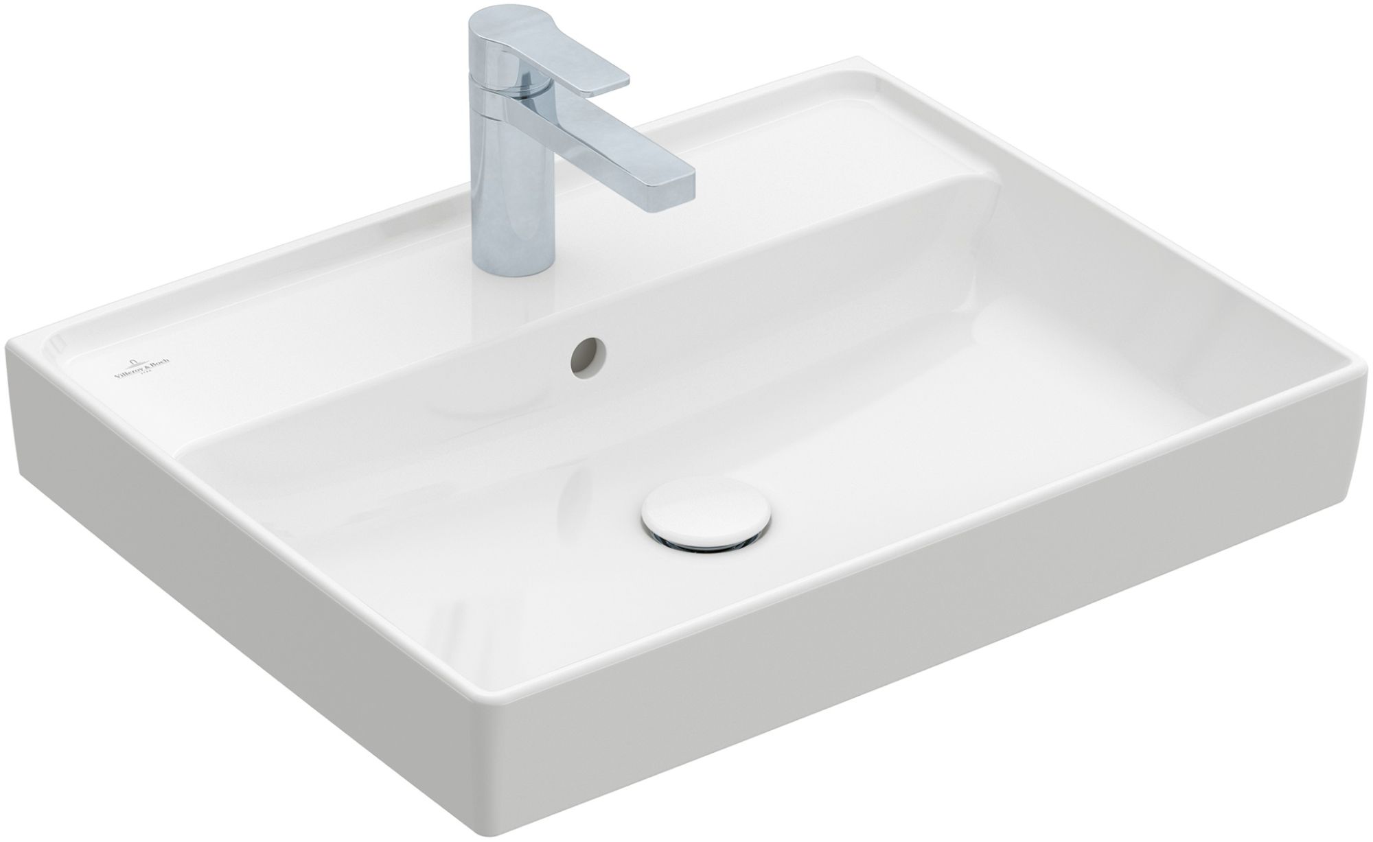 Villeroy & Boch Collaro lavabo 60x47 cm rectangulaire classique-de meuble blanc brillant 4A336101