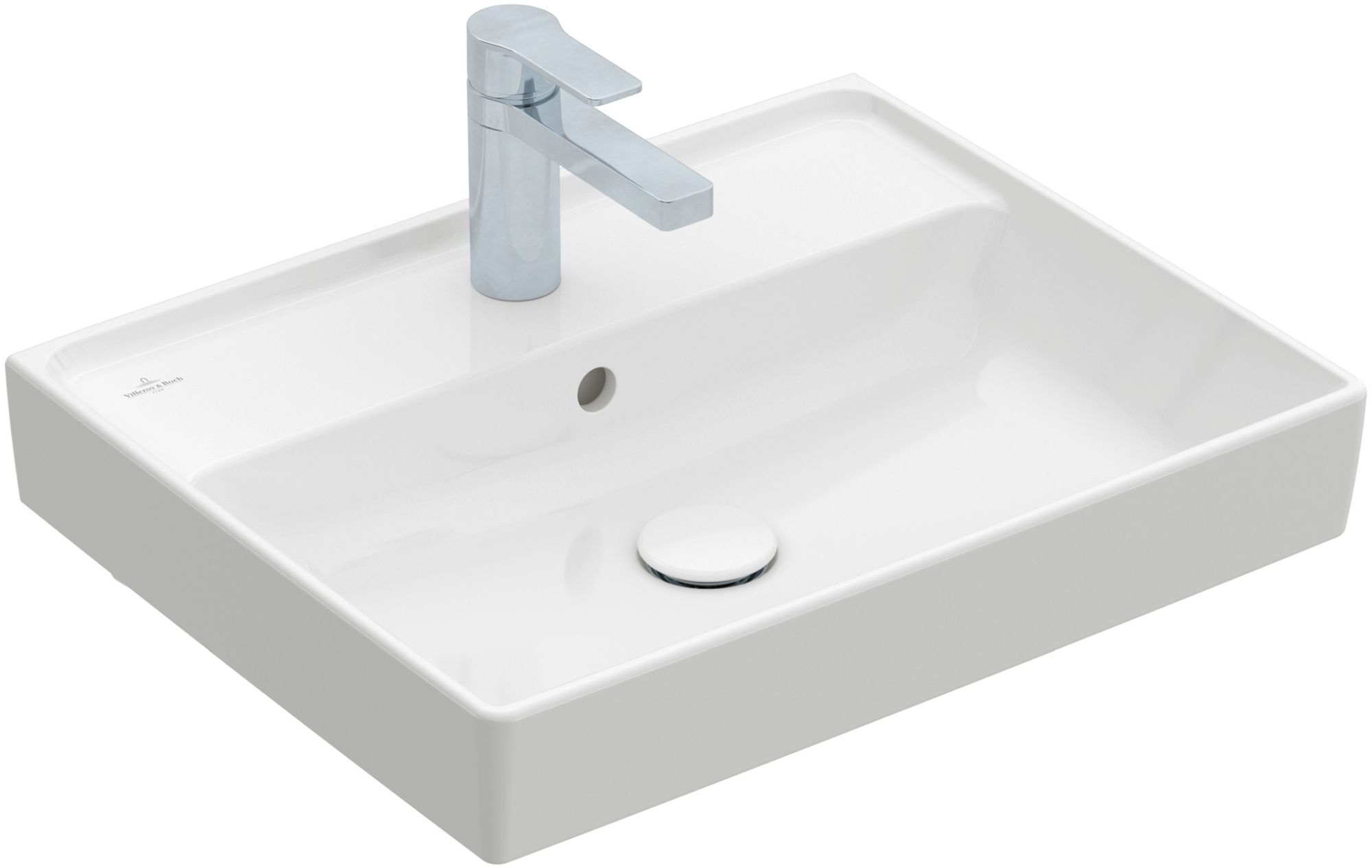 Villeroy & Boch Collaro lavabo 55x44 cm rectangulaire classique-de meuble blanc 4A335501