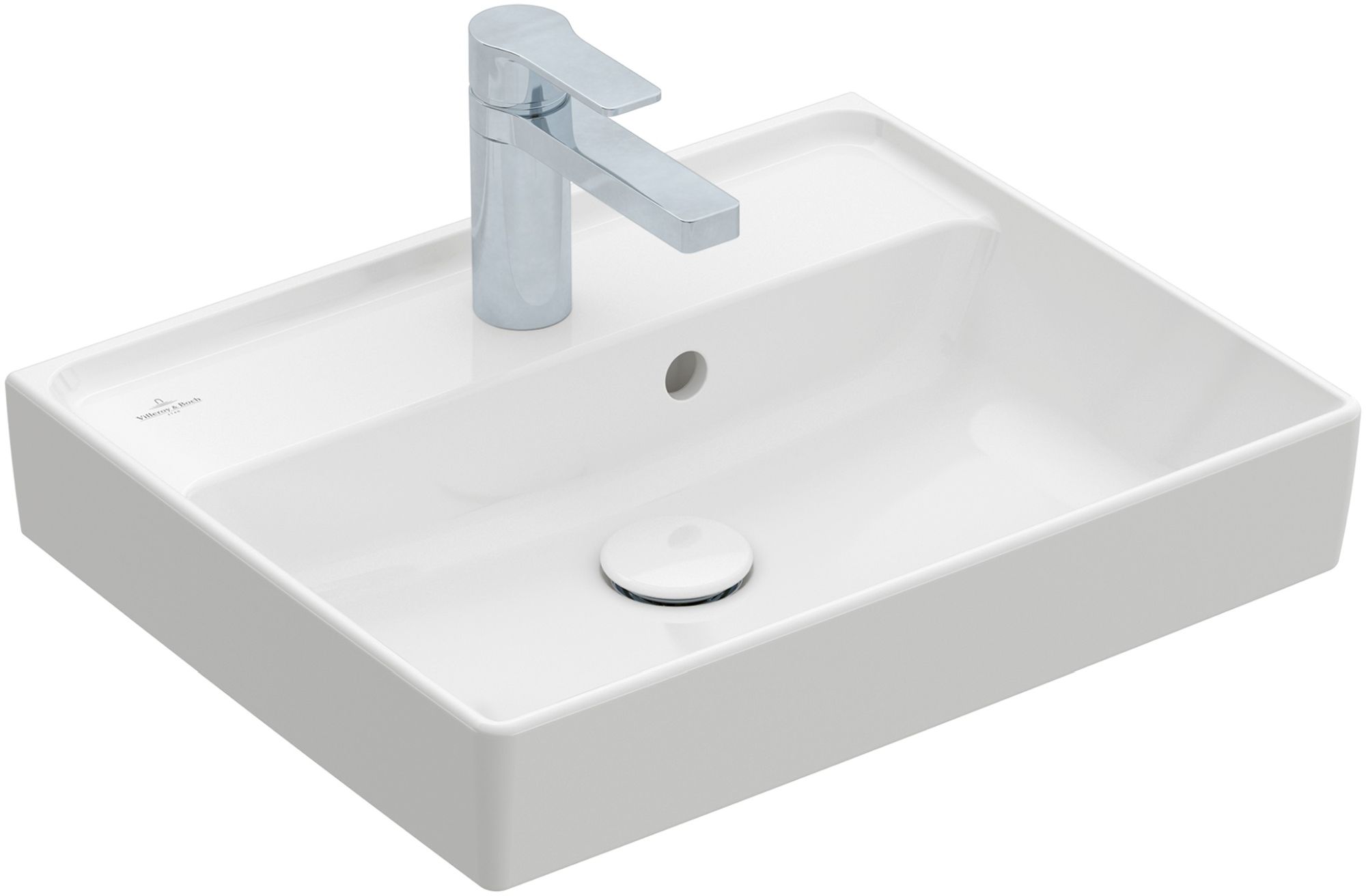 Villeroy & Boch Collaro lavabo 50x40 cm rectangulaire classique-de meuble blanc 43345001