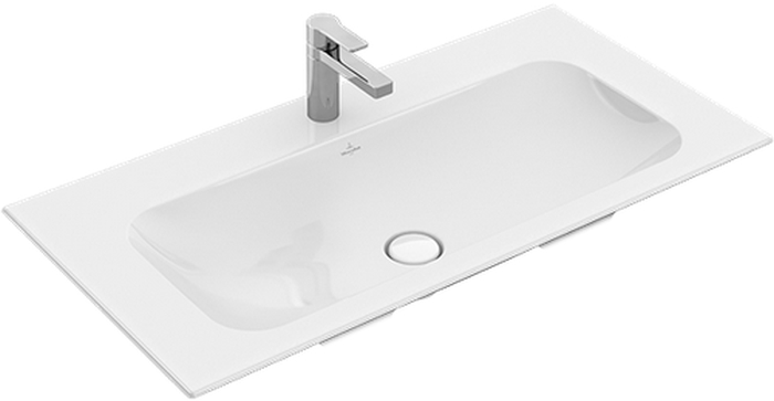 Villeroy & Boch Finion lavabo 100x50 cm rectangulaire de meuble blanc brillant 4164A2R1