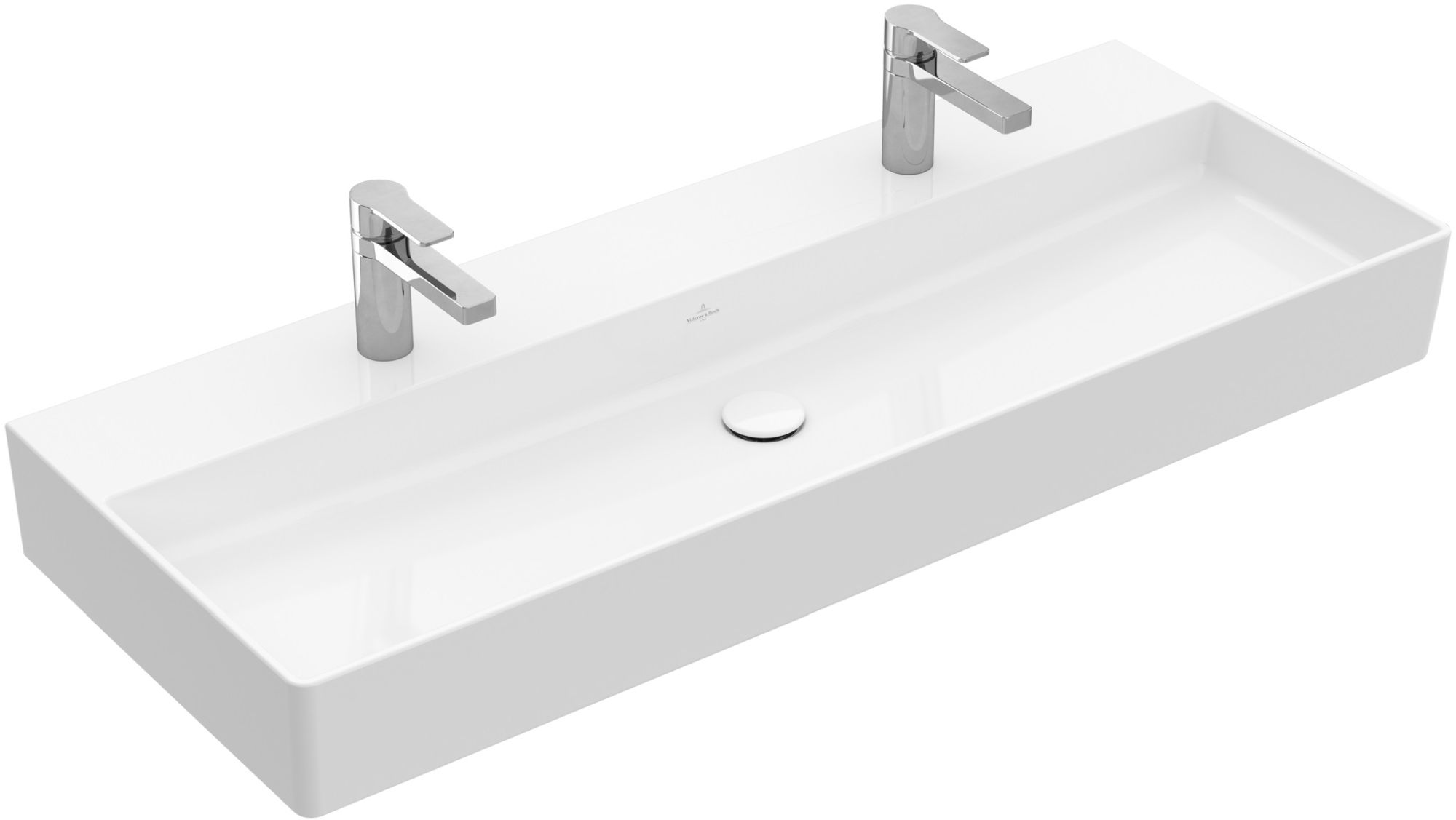 Villeroy & Boch Memento 2.0 lavabo 120x47 cm rectangulaire classique-de meuble blanc brillant 4A22CG01