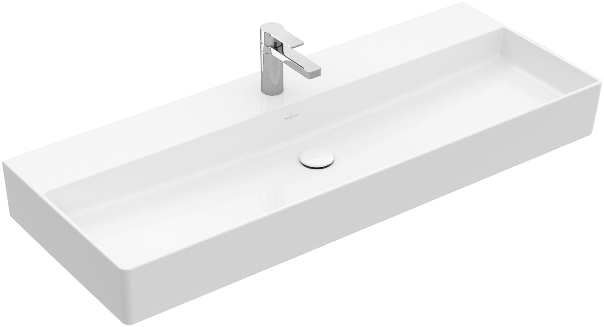 Villeroy & Boch Memento 2.0 lavabo 120x47 cm rectangulaire classique-de meuble blanc brillant 4A22CL01