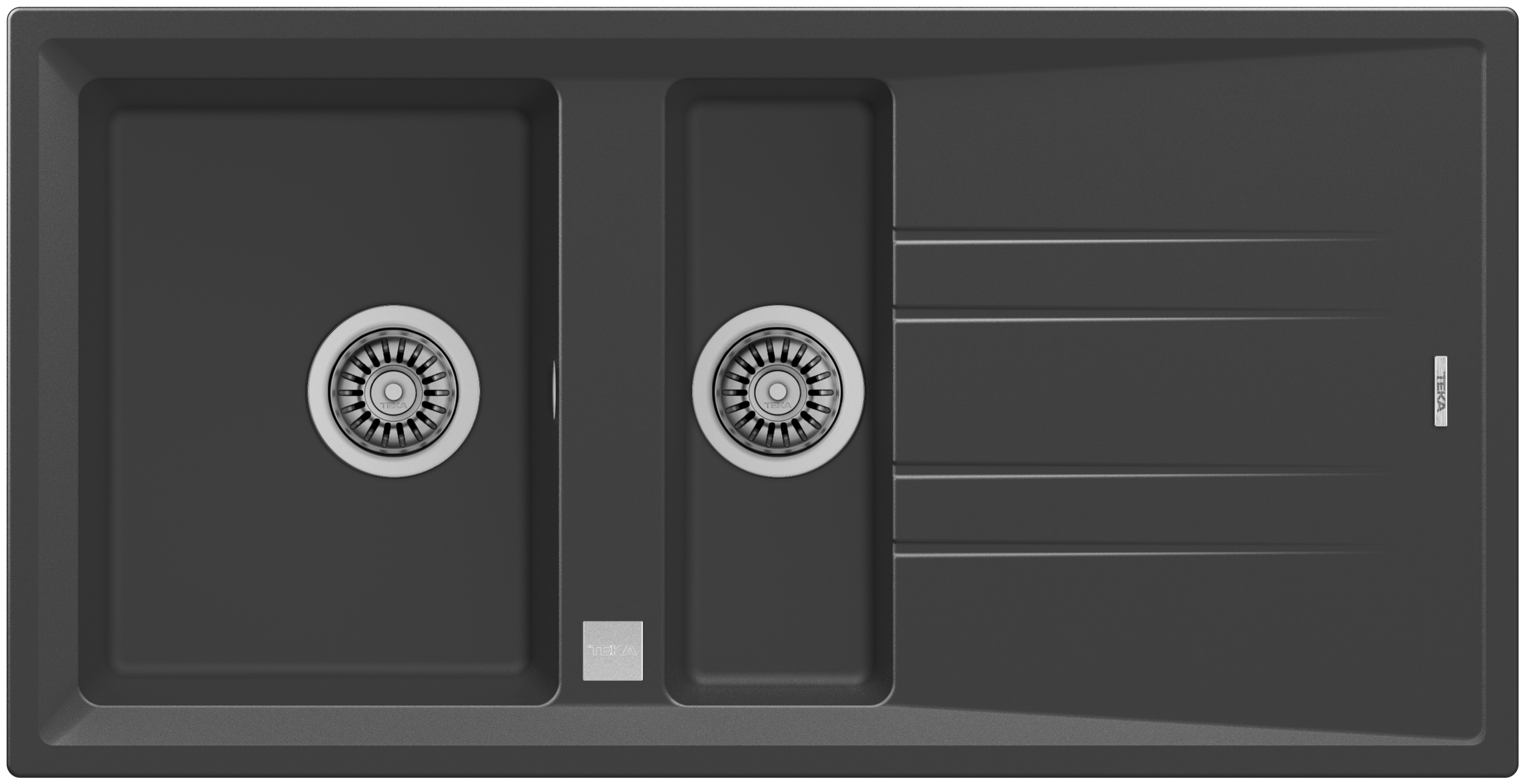 Teka Stone évier tegranit 100x51 cm gris/graphite/onyx 115360013