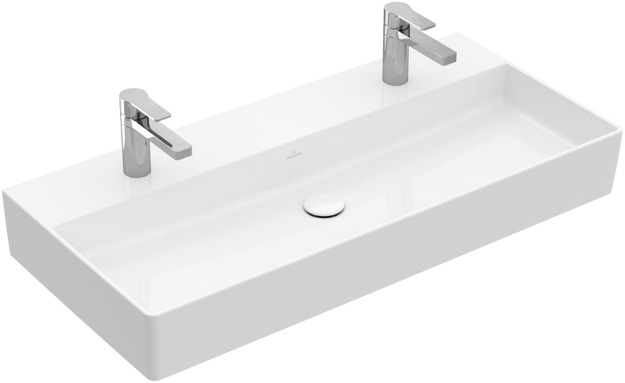 Villeroy & Boch Memento 2.0 lavabo 100x47 cm rectangulaire classique-de meuble blanc brillant 4A221L01