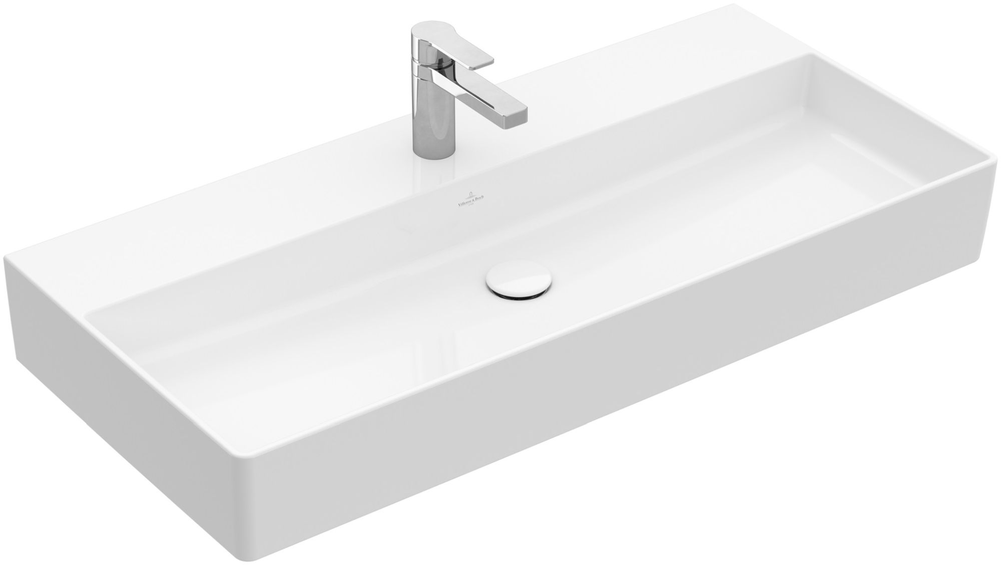 Villeroy & Boch Memento 2.0 lavabo 100x47 cm rectangulaire classique-de meuble blanc 4A221H01