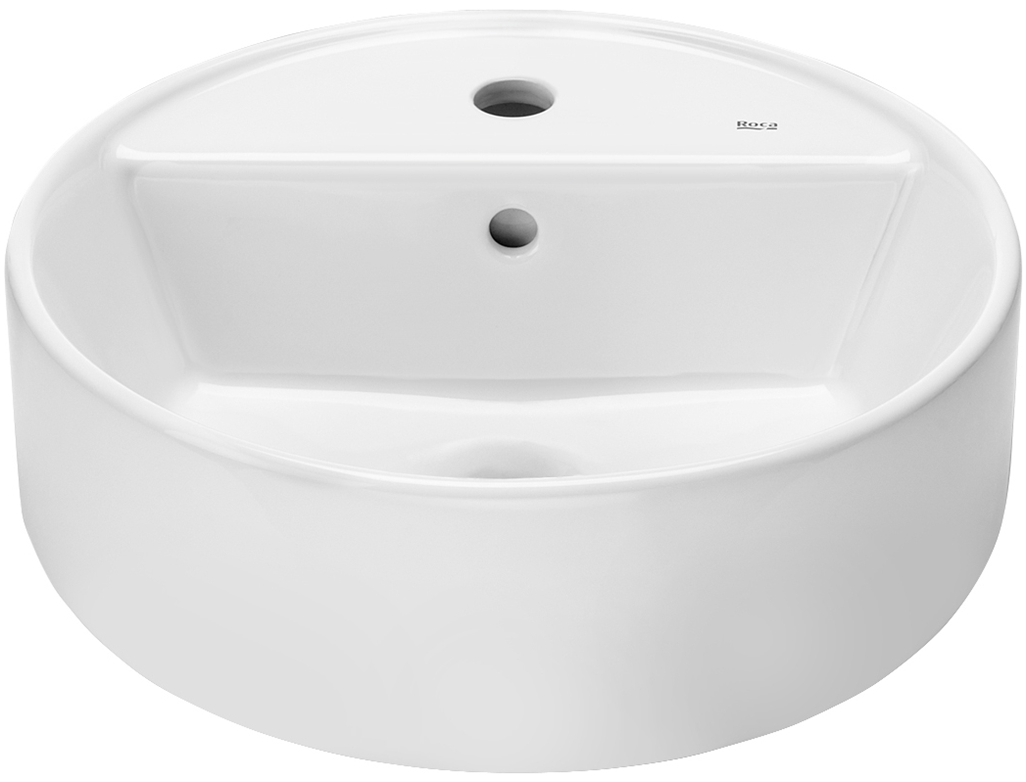 Roca Gap lavabo 40x40 cm ronde à poser blanc A3270MK000