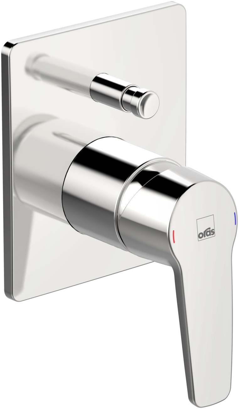 Oras Saga mitigeur bain-douche encastrée chrome 3986