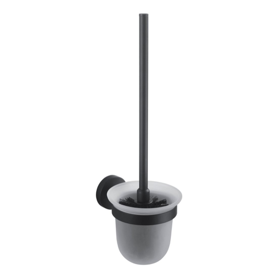Stella Classic brosse wc à visser verre-noir 07.430-B