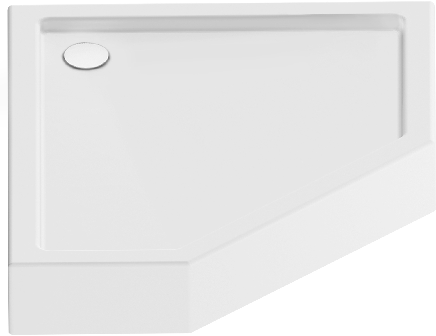 New Trendy New Azura receveur de douche pentagonal 100x80 cm blanc B-0416